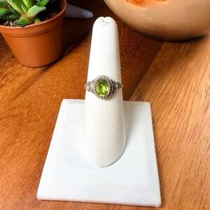 Peridot Ring - Size 6.5 - .925 Sterling Silver